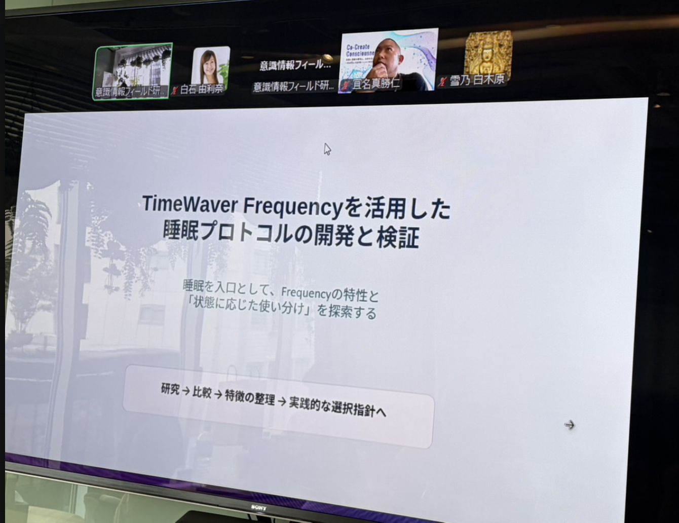 睡眠プロトコル研究発表